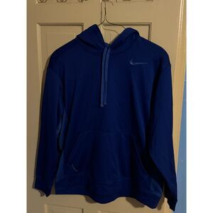 Nike Royal Blue Therma-Fit Workout Hoodie Sweatshirt Size XL